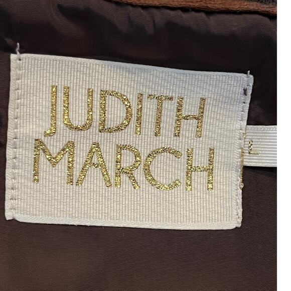 Judith March Womens Large Brown Checked Hooded Full 2 Way Zip Long Sleeve Jacket - Picture 3 of 9